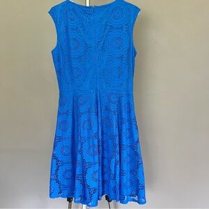 Royal Blue Eyelet Dress